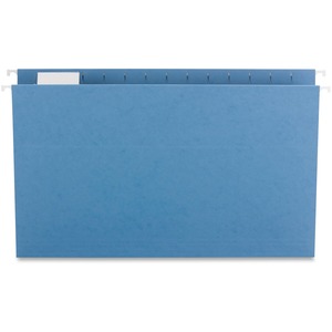 Sparco Colored Hanging Folder - Legal - 8.5" x 14" - 1/5 Tab Cut - 25 / Box - Blue