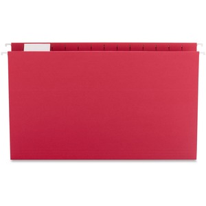 Sparco Colored Hanging Folder - Legal - 8.5" x 14" - 1/5 Tab Cut - 25 / Box - Red