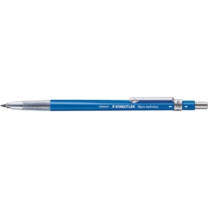 Staedtler Mars Technico Lead Holder - 2H Pencil Grade - 2 mm Lead Size - Blue Barrel - 1 Each