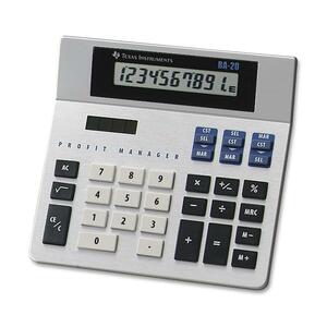 Texas Instruments Business Desktop Calculator - 4 Functions - 10 Character(s) - Solar Powered