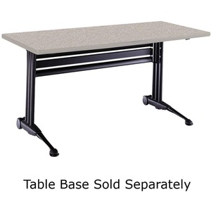 Tiffany Talon Training Table Top - Rectangle - 24" x 54" x 1" - Particleboard, Steel - Nebula Gray