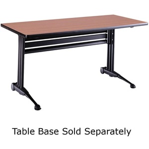 Tiffany Talon Training Tabletop - Rectangle - 24" x 72" x 1" - Particleboard, Steel - Pear Wood