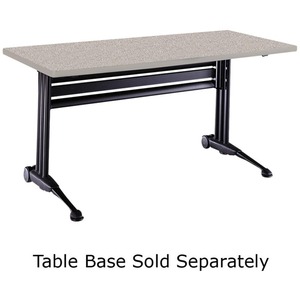 Tiffany Talon Training Tabletop - Rectangle - 24" x 72" x 1" - Particleboard, Steel - Nebula Gray