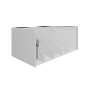 Tennsco A36 Series Modular 4 Fixed Dividers - 36" x 19" x 15" - Steel - Stackable - Light Gray