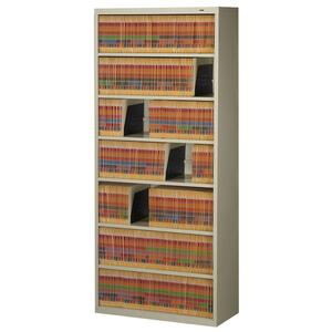Tennsco Welded Fixed Shelf File - 34.5" x 13.5" x 78" - Steel - Letter - Leveling Glide - Sand
