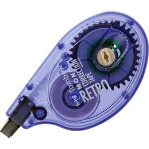 Tombow Mono Retro Correction Tape - 0.16" Width x 394" Length - 1 Line(s) - White Tape - Ergonomic Dispenser - Acid-free, Retractable - 1 Each - Grape Dispenser