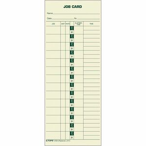 Job Costing Time Cards