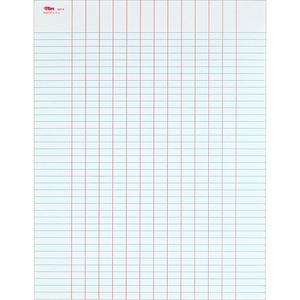 Tops Summary Column Data Pads - Gummed - 8.5" x 11" Sheet Size - White - 50 / Pad