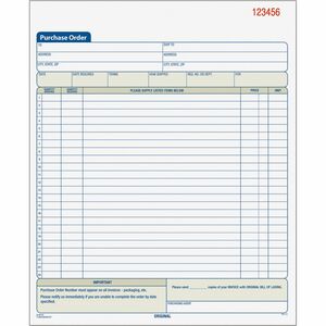 Carbonless 2-Part Purchase Order Books