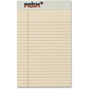 Tops Prism Plus Colored Paper Pad - 50 Sheet(s) - Ruled - Jr.Legal 5" x 8" - 12 / Pack - Ivory