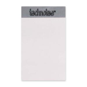 Tops TechNotes PDA Note Pad - 25 Sheet(s) - 3" x 5" - 2 / Pack - White