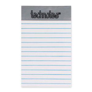 Tops TechNotes PDA Note Pad - 25 Sheet(s) - Ruled - 3" x 5" - 2 / Pack - White