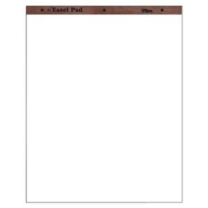 Tops Plain Paper Easel Pad - 40 Sheet(s) - 16lb - 27" x 34" - 200 / Carton - White