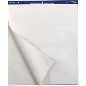 Tops Notesplus Self-stick Easel Pad - 30 Sheet(s) - 25" x 30" - 4 / Carton - White