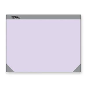 Tops Plain Paper Desk Pads - 22" Width x 17" Depth - 50 Sheets - Chipboard Backing - Paper - Orchid, Gray