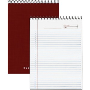 Tops Docket Gold Wirebound Planning Tablet - 70 Sheet(s) - 20lb - Legal/Narrow Ruled - 8.5" x 11.75" - 1 Each - White