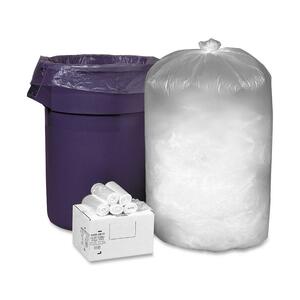 Webster Ultra Plus Trash Can Liner - Trash Bag - 30 gal30" x 37" - Resin - 500 / Carton - Clear