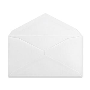 MeadWestvaco Columbian Plain Business Envelope - 3.62" x 6.5" - 24lb - Gummed - Wove - 500 / Box - White