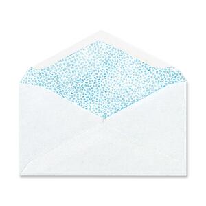MeadWestvaco Columbian 500 #6 White Security Business Envelopes - 3.62" x 6.5" - 24lb - Gummed - Wove - 500 / Box - White