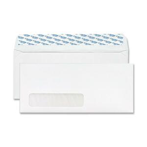 MeadWestvaco Columbian Grip-Seal Window Business Envelope - #10 (4.12" x 9.5") - 24lb - Self-sealing - Wove - 100 / Box - White