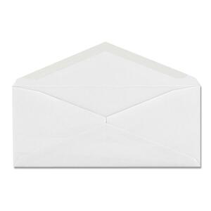 MeadWestvaco Columbian Plain Business Envelope - #10 (4.12" x 9.5") - 24lb - Gummed - Wove - 100 / Box - White