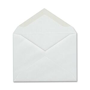 MeadWestvaco Columbian Invitation Envelope - #5-1/2 (4.38" x 5.75") - 24lb - Gummed - Wove - 100 / Box - White