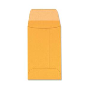 MeadWestvaco Columbian Open End Coin Envelope - #3 (2.5" x 4.25") - 28lb - Gummed - Kraft - 500 / Box - Brown