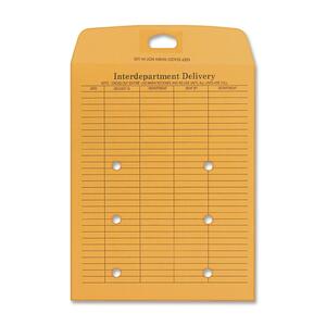 MeadWestvaco Columbian Redi-Stik Inter-Departmental Envelopes - #13 (10" x 13") - 28lb - Self-sealing - Kraft - 100 / Box - Brown