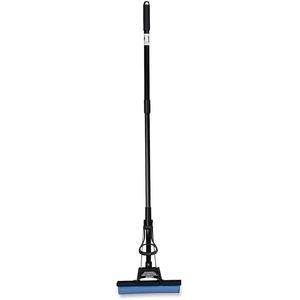 Wilen Professional PVA Absorbent Roller Sponge Mop - PVA Sponge Head - Plastic Handle - Extendable Handle - 1 Each