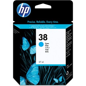 HP No. 38 Cyan Vivera Ink Cartridge - Inkjet - Cyan