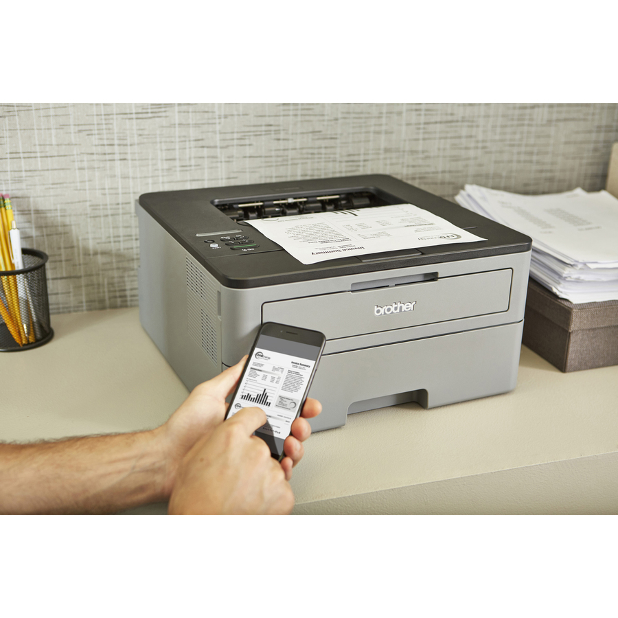 Brother Hl L Dw Monochrome Compact Laser Printer With Wireless And