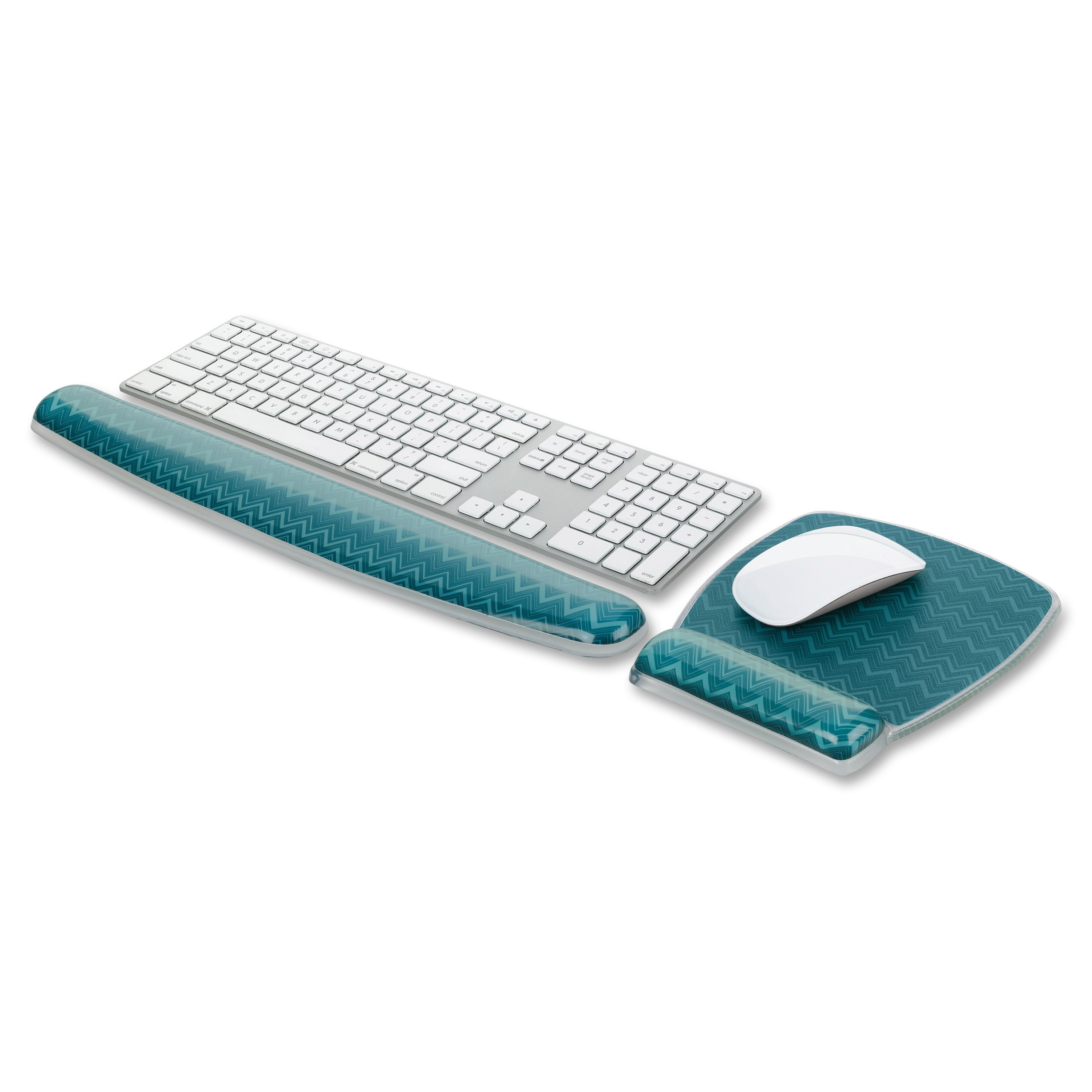 3M™ Gel Wrist Rest for Keyboard, Chevron Green Apex Office Products, Inc.