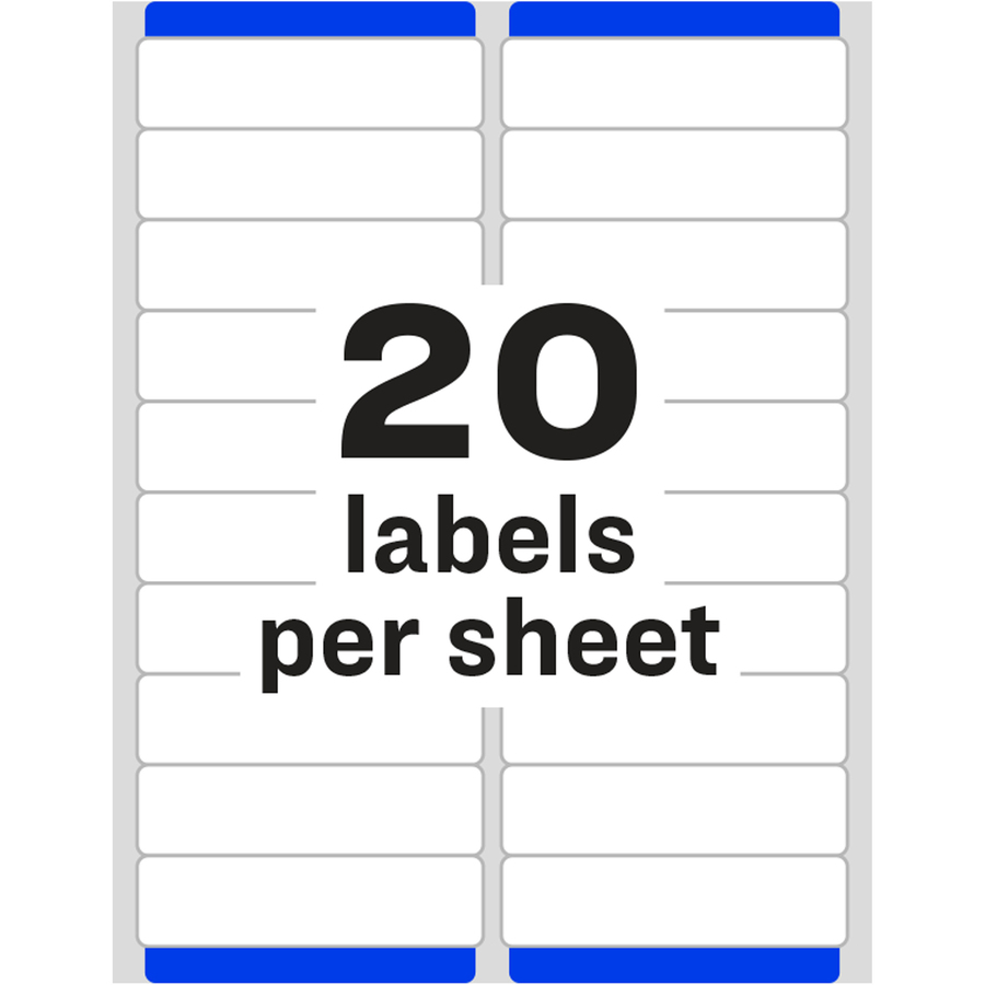 Avery Easy Peel Address Labels 1 X 4 2 000 White Labels 5161 