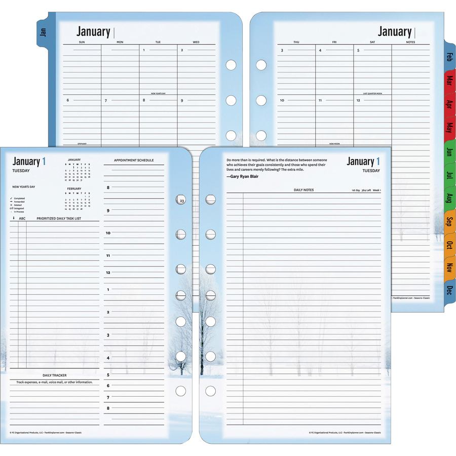 Franklin Covey Seasons 2PPD Daily Planner Refill FDP37622