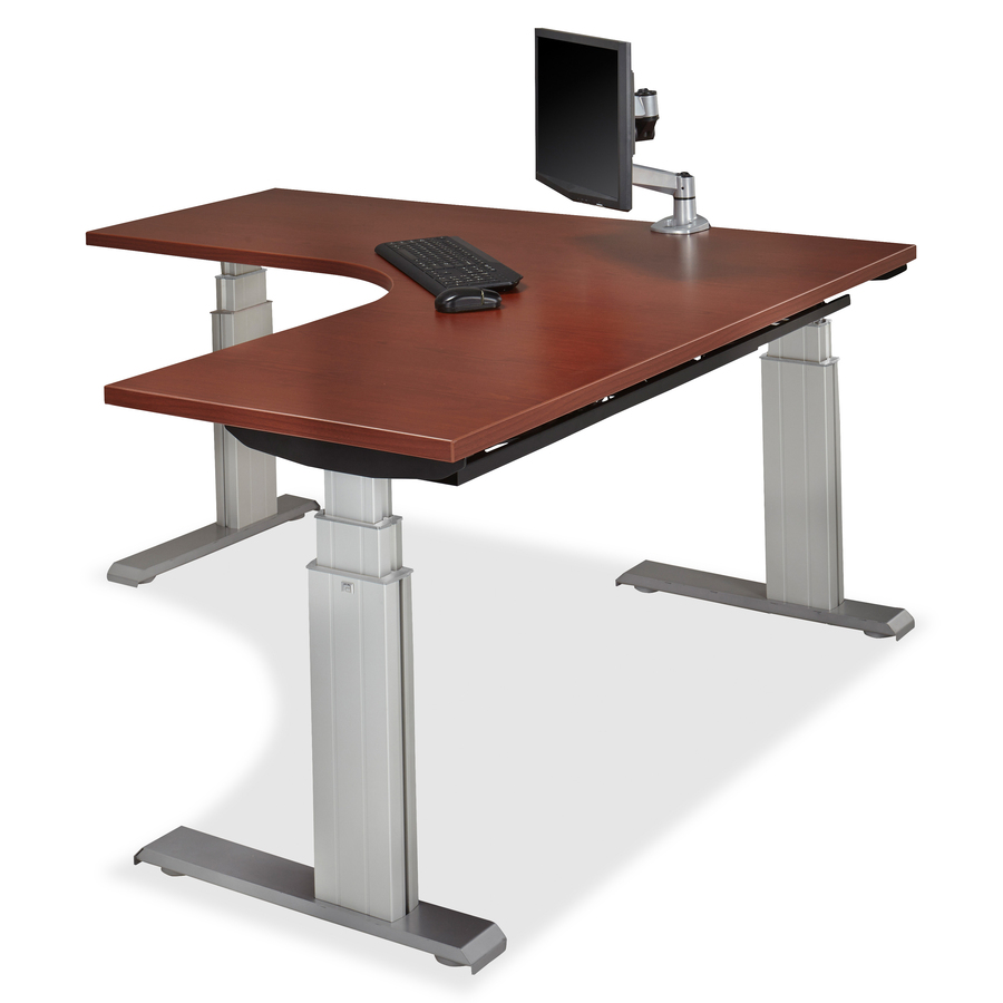 Costume Cheapest Height Adjustable Desk with Wall Mounted Monitor
