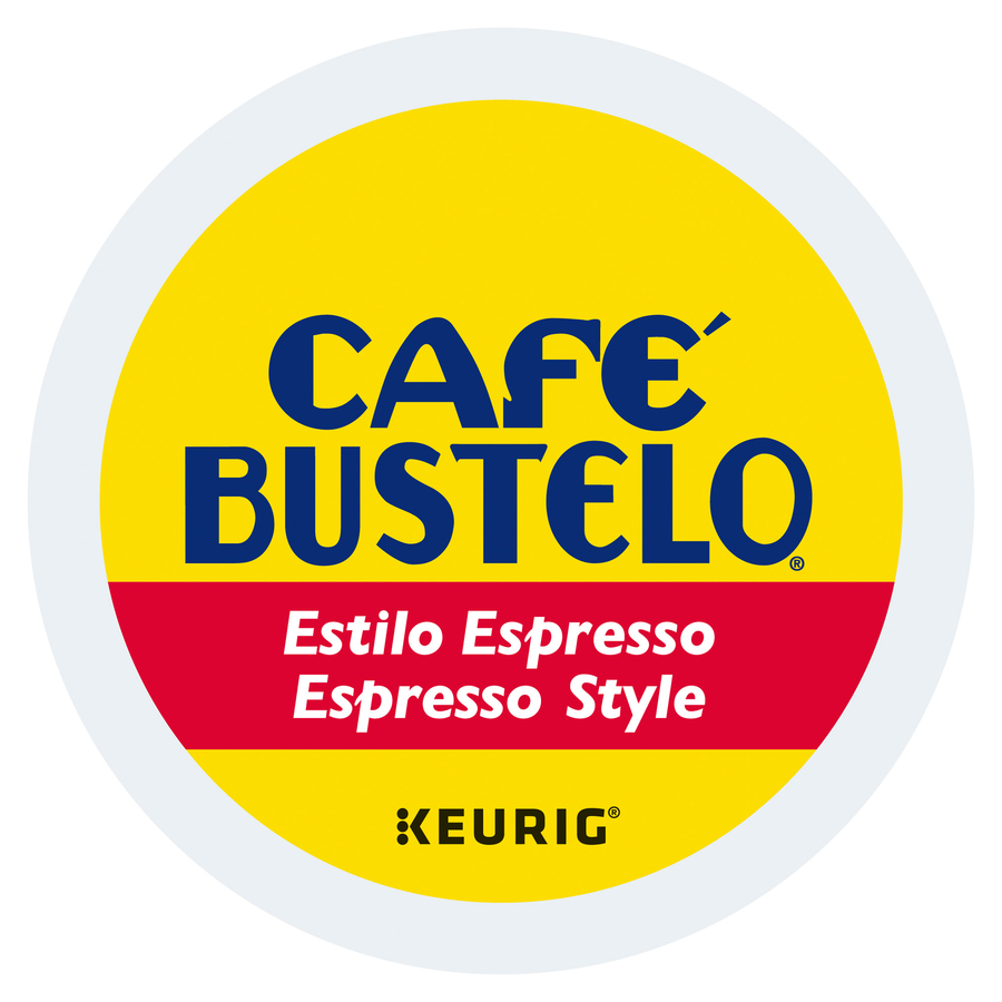 Cafe Bustelo Coffee K-Cup - Compatible with Keurig Brewer - Regular - Espresso - Medium/Dark - 24 Pod - 4 / Carton