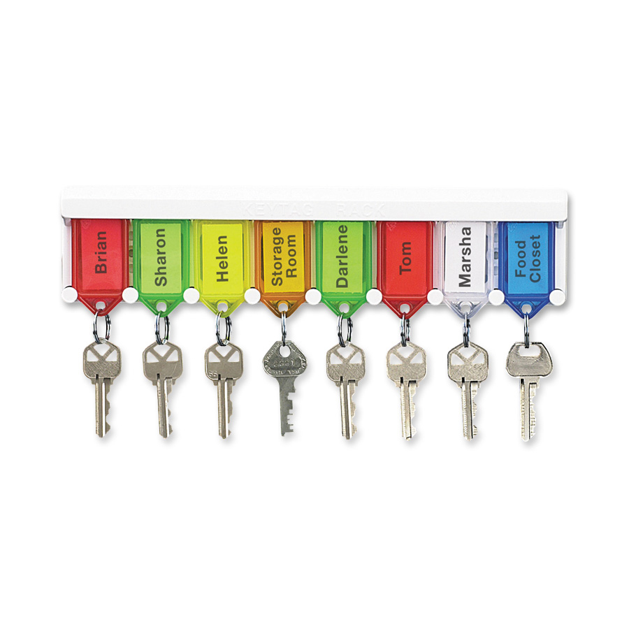 ICONEX Lightweight Key Tag Wall Rack Set Apex Office Products, Inc.