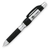 Avery DoubleClick Ballpoint Pen and Mechanical Pencil - HB Pencil Grade - 0.5 mm Lead Size - Black Ink - Silver Barrel, Black Barrel - 1  Each