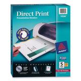 Direct Print 3-hole Dividers for Laser/ink jet/ Color Laser, 5-tab, 24 sets/pk
