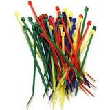GENERIC Belkin 7.5 Inch Multicolored Cable Ties 52 Pieces