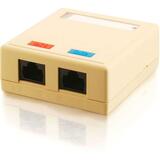 Cables To Go 2 Port CAT5e Surface Mount Box