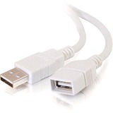C2G C2G 2m USB 2.0 A Male to A Female Extension Cable - White