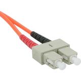 C2G 3m SC-SC 62.5/125 OM1 Duplex Multimode PVC Fiber Optic Cable - Orange