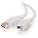 C2G C2G 1m USB 2.0 A Male to A Female Extension Cable - White