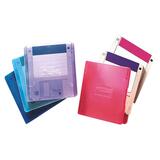 Disk Transport 2 Diskette Cases, Holds 2 3.5 Diskettes, Assorted Colors, 4/pk