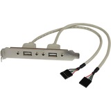 STARTECH.COM StarTech.com 2 Port USB A Female Slot Plate Adapter Cable