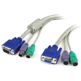 STARTECH.COM StarTech.com 6 ft 3-in-1 PS/2 KVM Extension Cable