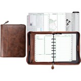 Day-Timer Leather Zip Closure Starter Set Organizer DTM80844