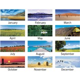 Visual Organizers Landscape Monthly Wall Calendar