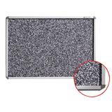 BALT Recycled RubBluer-Tak Tackboard, 48 x 36, Black with Silver Frame